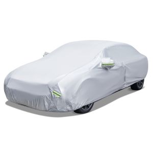 COSTWAY plachta se zipem, taška, kryt auta odolný proti povětrnostním vlivům, UV ochrana pro sedany do 455 cm