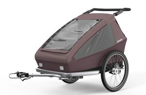 CROOZER Kid Vaaya 1 (2-in-1 Kinderfahrradanhänger), Farbe:Blossom Red