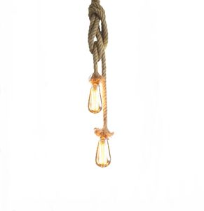 Hängelampe Vintage Seilampe Pendelleuchte Hängeleuchte Lixada Lampenfassung 50cm E27 Fassung (ohne Birne) [Energieklasse A++]