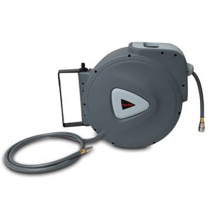 Jopassy Schlauchtrommel 30m Schlauchaufroller automatisch 18bar Wand-Schlauchbox mit Anschluss und Einzug-Automatik flexibler Wandhalterung Druckluftschlauch
