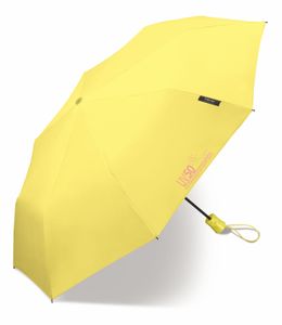 Happy Rain - Mini-Regenschirm mit UV-Schutz - Automatik - Gelb, Onesize