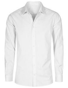 Oxford Langarm-Hemd Plus Size Herren, Weiß, 4XL