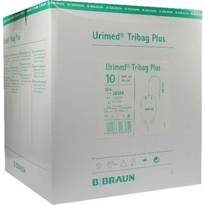 Urimed Tribag Plus 3-Kammer-Beinbeutel, 40cm Schlauch, steril , 800ml - 10 Stück