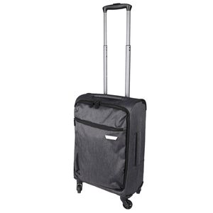 Trolley Bordcase Koffer Reisekoffer Weichgepäck ultraleicht Grau