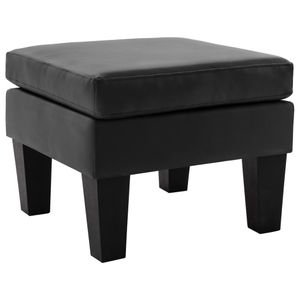 [Möbel] Fußhocker Sitzhocker|Pouf Sitzpuff|Wohnzimmer Pouf|Hocker Komfortabel Schwarz Kunstleder Sitzhocker Wundervoll & hoher Qualität