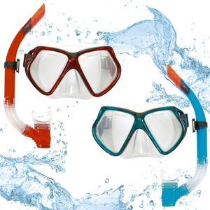 Schnorchelset Kinder Taucherbrille + Schnorchel Tauchmaske Tauchen HYDRO-PRO™, Model:Combo blau, <-Herstellernummer->:193433
