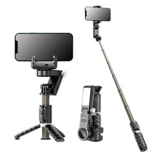 Handy-Stabilisator, drahtlose Steuerung Schwenkstativhalterung, Handy-Selfie-Stick, automatische Gesichtsverfolgung Selfie-Stick mit LED-Licht