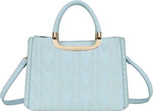 Gallantry, Bedruckte Handtasche für Damen, Hellblau