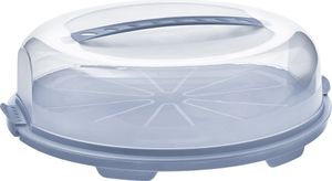 ROTHO Tortenbehälter Tortenglocke Fresh flach 35,5x34,5x11,6cm blue