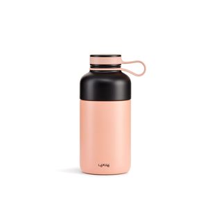 Thermosflasche THERMOBECHER Edelstahl Kaffeebecher Rosa LEKUE To Go 0,35 l