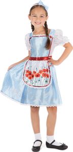 Bristol Novinka dievčenský rozprávkový kostým BN226 (L) (modrá/biela/červená)