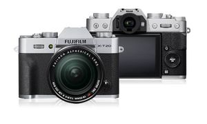 Fujifilm X T20 + XF 18-55mm F 2.8-4 R LM OIS, 24,3 MP, 6000 x 4000 Pixel, CMOS III, 4K Ultra HD, Touchscreen, Schwarz, Silber