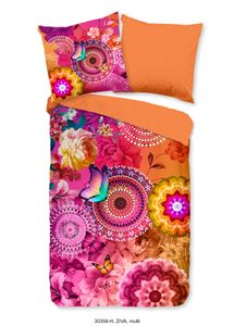 Hip Bettwäsche mit Mandalas und ein Schmetterling - Ziva - 135x200 cm - 100% Baumwolle / Satin