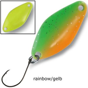 Paladin Profi Spoon Athene 2,3g - Forellenblinker, Farbe:rainbow/gelb