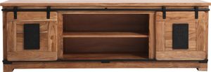 Lowboard ABCDE 180 cm Industrial Design aus Akazienholz & Metall