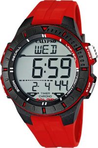 Calypso Watches K5607 | Herrenuhr Alarm-Chrono digital , Calypso Artikelnummer:K5607/5 Rot