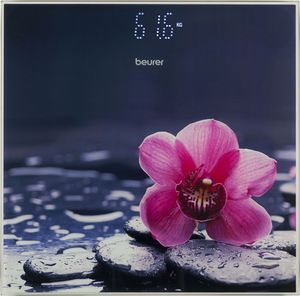 BEURER GS 215 Relax Glaswaage, Farbe:Flowers