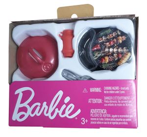 Mattel Barbie GHL83 Zubehör-Set Thema BBQ und Grill