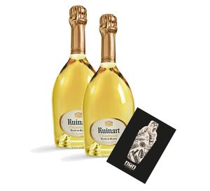 Ruinart 2er Set Blanc de Blancs Brut Champagne 2x 0,75L (12,5% Vol)- [Enthält Sulfite]