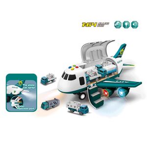 360Home Spielzeug-Flugzeug Flugzeug-Set mit 3 Autos, Lernspielzeug für Kinder 【A315】