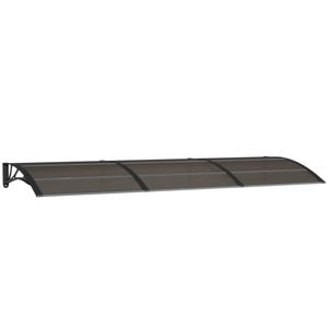 vidaXL Türvordach Schwarz 300x100 cm Polycarbonat