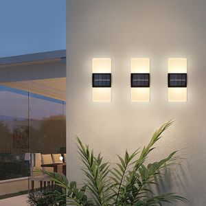 2x LED Wandleuchte Acryl Wandlampe Treppenhaus Wandlicht für Flur Wohnzimmer Schlafzimmer 10x27cm