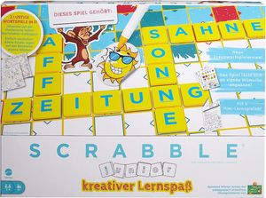 Mattel HCK86 - Mattel Games - Scrabble Junior, Kinder-Wörterspiel - Lernspaß