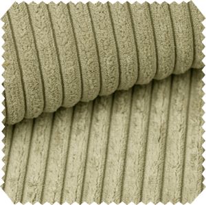 novely® PORTO - Polsterstoff in Breitcord-Optik - Ultraweicher Möbelstoff - Pflegeleichte Meterware 1 lfm - Farbe: 44 Mintgrün