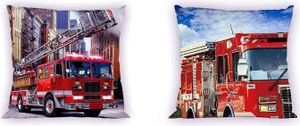 Feuerwehrauto Kissenbezug 40 * 40 cm