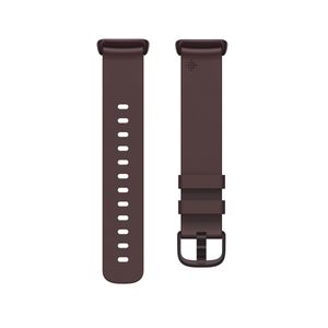 fitbit Charge 5, Leather Band,Plum,Large