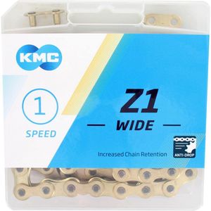 KMC Kette Z1 Wide Gold für 1-fach 112-Glieder Messing Beschichtet