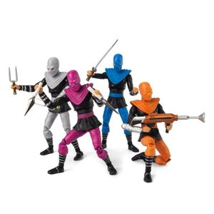 The Loyal Subjects Teenage Mutant Ninja Turtles BST AXN Actionfiguren 4er-Pack Foot Soldiers 13 cm TLSBATMNTFOOT4PK