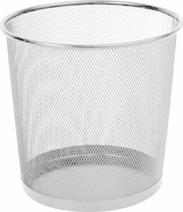 Kosz Na Śmieci Q-Connect Office Set Metalowy 12L Srebrny
