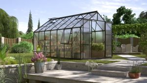 Skleník Vitavia Jupiter 11500 polykarbonát 4 mm 257 x 445 cm černý