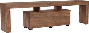 Fernsehschrank Andarna, Ständer fÃ1/4r Wohnzimmerfernseher, Niedriges Wohnzimmer-Sideboard, TV-Ständerbasis, 180x31 h50 cm, Kiefer