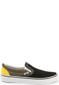 Vans - Buty - Wsuwane - CLASSIC-SLIP-ON-VN0A4U3819Y1 - Uni  - czarny, żółty - US 7