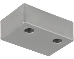Nábytková noha 20x40x60 mm plast strieborná