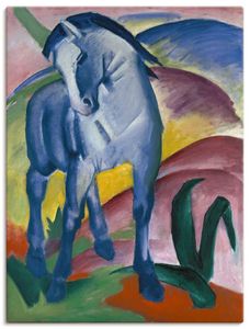 ARTland Leinwandbilder Blaues Pferd I. 1911. Größe: 60x80 cm