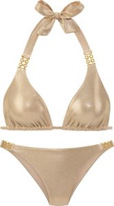 LASCANA Triangel-Bikini gold Größe 38 A/B LASCANA Triangel-Bikini gold Größe 38 A/B