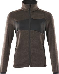 Strickpullover mit Reißverschluss Dunkelanthrazit/Schwarz, Gr. XL MASCOT 18155-951-1809