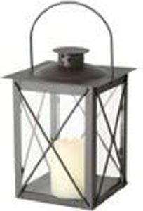 Boltze Lantern Farol Veterné svetlo bez sviečok Dekorácia pre domácnosť Výška 20 cm