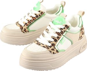Buffalo Vectra Low - Cream / Grün / Leo Kunstleder : Normal : 36 Größe: 36 Weite: Normal Buffalo Vectra Low - Cream / Grün / Leo Kunstleder : Normal : 36 Größe: 36 Weite: Normal