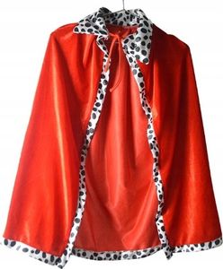 Korbi kostým plášť - Jedna veľkosť - Červená - Ideálny na karneval a Halloween - Urobí dojem!