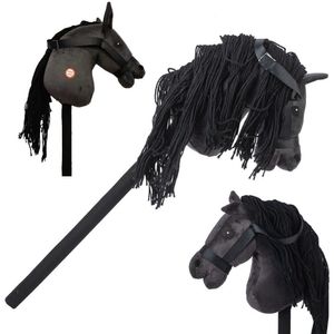 Hobby Horse Pferd am Stock schwarzes Pferd - Steckenpferd 70cm