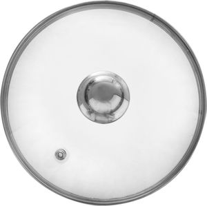 Skleněná poklice ORION s nerezovým kroužkem pro hrncovou pánev ze žáruvzdorného skla Ø 22 cm