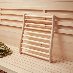 HOME DELUXE Sauna Rückenlehne VITA - ergonomische S-Form, Saunazubehör, Saunalehne, Infrarotkabine Zubehör