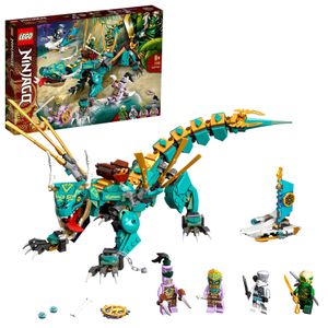 LEGO 71746 NINJAGO Dschungeldrache Bauset, mit Ninja Lloyd und Zane Minifiguren, Drache Spielzeug für Jungen und Mädchen ab 8 Jahren