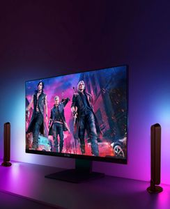 Woward 2er Set Smart RGB LED TV PC Hintergrundbeleuchtung Sync mit Musik Steuerung durch Alexa/Fernbedienung/APP Gaming Lampe