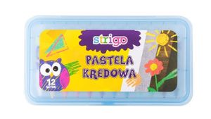 Pastele kredowe 12 sztuk w plastikowym pudełku