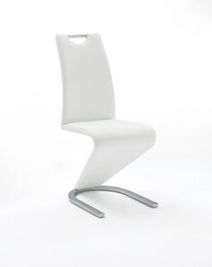 MCA furniture 2er Set Designstuhl Amado - Kunstleder Weiß